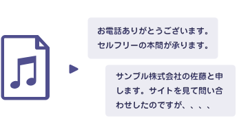 録音ファイルのテキスト変換
